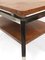 Steel and Walnut Burl Side Table with Two Levels by Guy Lefevre for Maison Jansen 7