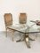 Octagonal Dining Table in Brass, Chrome & Glass, Italy, 1970s, Image 18