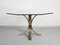 Octagonal Dining Table in Brass, Chrome & Glass, Italy, 1970s 6