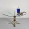 Octagonal Dining Table in Brass, Chrome & Glass, Italy, 1970s, Image 7