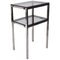 2-Tier Side Table in Steel and Glass, Italy, 1980s, Image 1