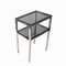 2-Tier Side Table in Steel and Glass, Italy, 1980s 3