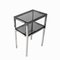 2-Tier Side Table in Steel and Glass, Italy, 1980s, Image 3