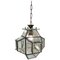 Italian Glass and Brass Lantern from Fontana Arte, 1950s, Image 1