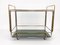 Italian Chrome Brass Smoked Glass and Mirror Bar Cart/Serving Table, 1970s, Image 12