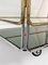 Italian Chrome Brass Smoked Glass and Mirror Bar Cart/Serving Table, 1970s, Image 14