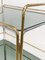 Italian Chrome Brass Smoked Glass and Mirror Bar Cart/Serving Table, 1970s, Image 10