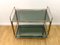 Italian Chrome Brass Smoked Glass and Mirror Bar Cart/Serving Table, 1970s 3