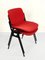 Italian Red Aluminum DSC Chair 106 by Giancarlo Piretti for Castles Alps, 1960s, Set of 2 3