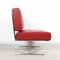 Italian Red Leatherette Lounge Chairs in the Style of Robert Haussmann for de Sede, 1950s, Set of 2 7