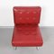 Italian Red Leatherette Lounge Chairs in the Style of Robert Haussmann for de Sede, 1950s, Set of 2 4