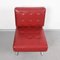 Italian Red Leatherette Lounge Chairs in the Style of Robert Haussmann for de Sede, 1950s, Set of 2, Image 4