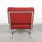 Italienische Sessel aus rotem Kunstleder im Stil von Robert Haussmann für de Sede, 1950er, 2er Set 9