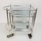 Silver Plated Brass Nesting Tables with Wheels from Maison Jansen, France, Set of 3 10