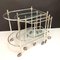 Silver Plated Brass Nesting Tables with Wheels from Maison Jansen, France, Set of 3 3