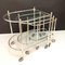 Silver Plated Brass Nesting Tables with Wheels from Maison Jansen, France, Set of 3, Image 3