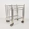 Silver Plated Brass Nesting Tables with Wheels from Maison Jansen, France, Set of 3 14