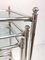 Silver Plated Brass Nesting Tables with Wheels from Maison Jansen, France, Set of 3 13