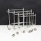 Silver Plated Brass Nesting Tables with Wheels from Maison Jansen, France, Set of 3 18