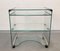 Aquamarine Glass Table and Bar Cart by Gallotti & Radice, Italy, 1970s, Image 3