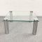 Square Glass and Chrome Coffee Table by Marco Zanuso for Zanotta, Italy, 1960s 5