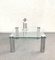 Square Glass and Chrome Coffee Table by Marco Zanuso for Zanotta, Italy, 1960s 3