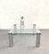 Square Glass and Chrome Coffee Table by Marco Zanuso for Zanotta, Italy, 1960s, Image 3