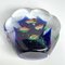 Paperweight Aquarium Sculpture in White, Blue, Red and Green Murano Glass 8