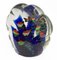 Paperweight Aquarium Sculpture in White, Blue, Red and Green Murano Glass 3