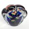 Paperweight Aquarium Sculpture in White, Blue, Red and Green Murano Glass 7