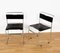 Stühle aus Stahl & Leder von Giovanni Carini für Planula, Italien, 1970er, 2er Set 3