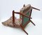 Mid-Century Italian Multicolour Fabric & Teak Wood Armchair, 1960s 15