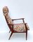 Mid-Century Italian Multicolour Fabric & Teak Wood Armchair, 1960s 8