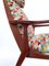Mid-Century Italian Multicolour Fabric & Teak Wood Armchair, 1960s 17