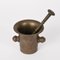 Antique Handmade Bronze Mortar with Pestle, Set of 2 2