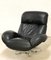 Italian Black Leather & Fiberglass Swivel Armchair by Gecchelin for Busnelli, 1970s 5