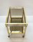 Mid-Century Italian Brass and Chrome Bar Cart with Glass Shelves, 1970s, Image 6