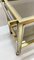 Mid-Century Italian Brass and Chrome Bar Cart with Glass Shelves, 1970s, Image 13