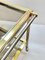 Mid-Century Italian Brass and Chrome Bar Cart with Glass Shelves, 1970s, Image 11