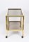 Mid-Century Italian Brass and Chrome Bar Cart with Glass Shelves, 1970s, Image 5