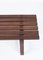 Banc Mid-Century en Teck Marron Foncé, Scandinavie, 1960s 12