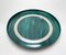 Large Mid-Century Italian Round Green Bakelite and Steel Serving Tray, 1980s, Image 8