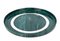 Large Mid-Century Italian Round Green Bakelite and Steel Serving Tray, 1980s, Image 2