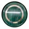 Large Mid-Century Italian Round Green Bakelite and Steel Serving Tray, 1980s, Image 7