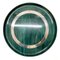 Large Mid-Century Italian Round Green Bakelite and Steel Serving Tray, 1980s, Image 6