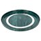 Large Mid-Century Italian Round Green Bakelite and Steel Serving Tray, 1980s, Image 1