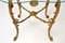 Antique French Brass & Glass Coffee Side Table, Image 6