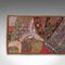 Pannello da parete vintage con paillettes e tessuto, anni '80, Immagine 4