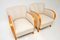 Art Deco Swedish Satin Birch Armchairs, Set of 2 4