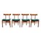 Mid-Century Modern Danish Design Teak Dining Chairs Model 193 by Inger Klingenberg for France & Søn / France & Daverkosen, Set of 4 3